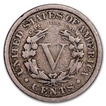 1883 Liberty Head V Nickel w/Cents VG
