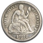 1883 Liberty Seated Dime Fine