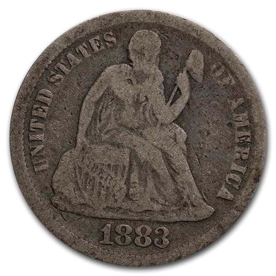 1883 Liberty Seated Dime Good 1883 Liberty Seated Dime Good