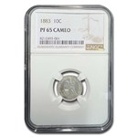 1883 Liberty Seated Dime PF-65 Cameo NGC