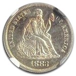 1883 Liberty Seated Dime PF-66+ Cameo NGC