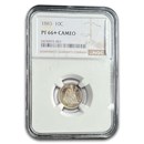 1883 Liberty Seated Dime PF-66+ Cameo NGC