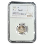 1883 Liberty Seated Dime PF-66+ Cameo NGC