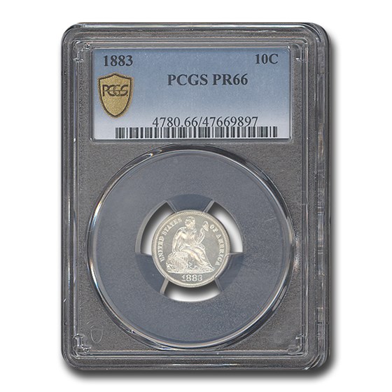 1883 Liberty Seated Dime PR-66 PCGS 1883 Liberty Seated Dime PR-66 PCGS