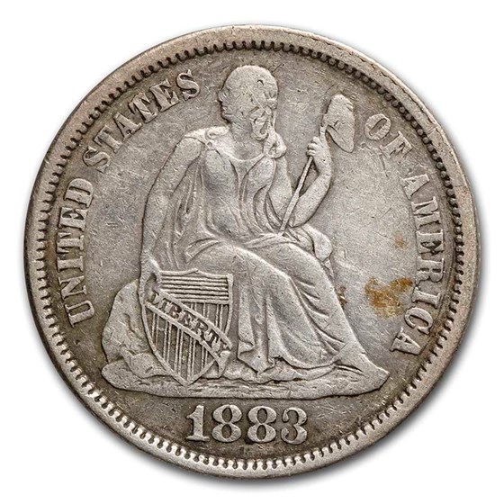 1883 Liberty Seated Dime VF