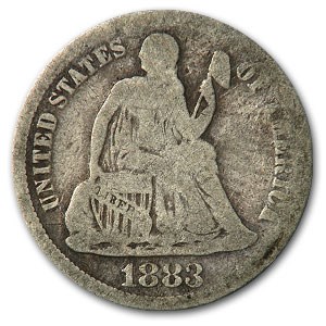 1883 Liberty Seated Dime VG 1883 Liberty Seated Dime VG