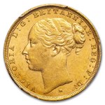 1883-M Australia Gold Sovereign Young Victoria MS-61 PCGS