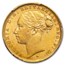 1883-M Australia Gold Sovereign Young Victoria MS-61 PCGS