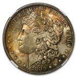 1883 Morgan Dollar MS-64 NGC (Toning Obv & Rev)