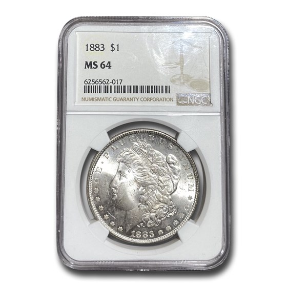 1883 Morgan Dollar MS-64 NGC 1883 Morgan Dollar MS-64 NGC