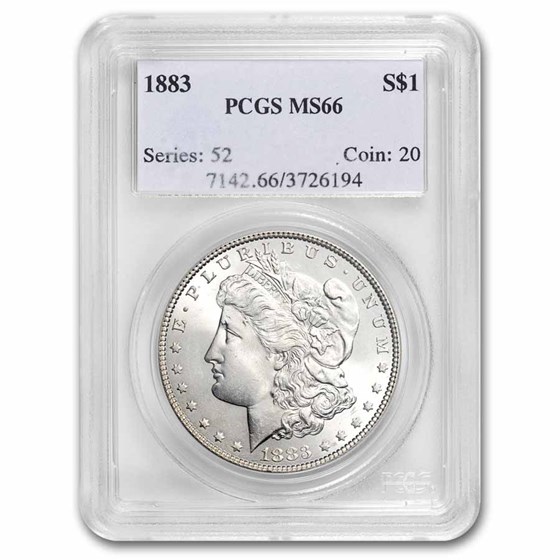 1883 Morgan Dollar MS-66 PCGS 1883 Morgan Dollar MS-66 PCGS