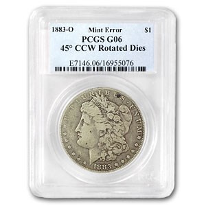1883-O Morgan Dollar Good-6 PCGS (45 Degree CCW Rotated Rev) 1883-O Morgan Dollar Good-6 PCGS (45 Degree CCW Rotated Rev)