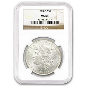 1883-O Morgan Dollar -MS-63 NGC (VAM-36A, Partial E Rev, Hot-50) 1883-O Morgan Dollar -MS-63 NGC (VAM-36A, Partial E Rev, Hot-50)