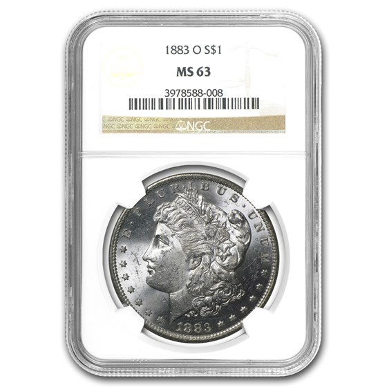 1883-O Morgan Dollar MS-63 NGC 1883-O Morgan Dollar MS-63 NGC