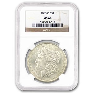 1883-O Morgan Dollar MS-64 NGC (VAM-36A, Partial E Rev, Hot-50) 1883-O Morgan Dollar MS-64 NGC (VAM-36A, Partial E Rev, Hot-50)