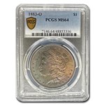 1883-O Morgan Dollar MS-64 PCGS (Beautiful Toning)