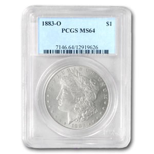 1883-O Morgan Dollar MS-64 PCGS (VAM-36A, Partial E Rev, Hot-50) 1883-O Morgan Dollar MS-64 PCGS (VAM-36A, Partial E Rev, Hot-50)