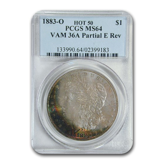 1883-O Morgan Dollar MS-64 PCGS (VAM-36A Partial E Rev.) 1883-O Morgan Dollar MS-64 PCGS (VAM-36A Partial E Rev.)
