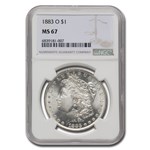 1883-O Morgan Dollar MS-67 NGC