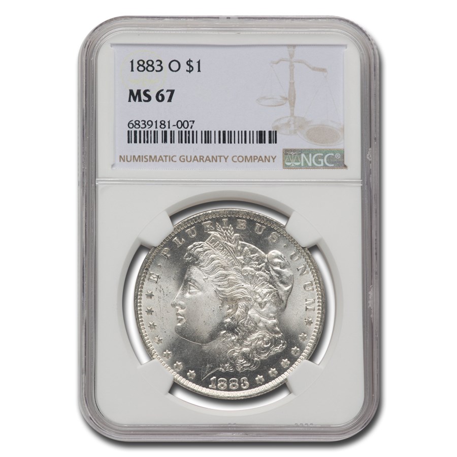 1883-O Morgan Dollar MS-67 NGC