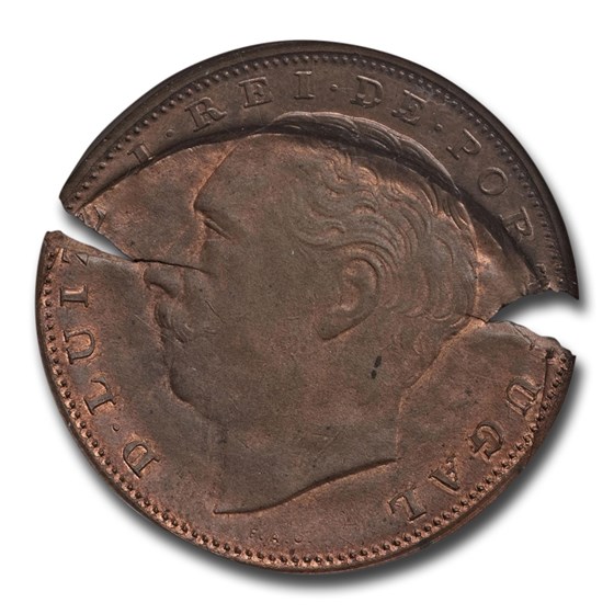 1883 Portugal 20 Reis King Luiz I MS-65 BN NGC (Mint Error) 1883 Portugal 20 Reis King Luiz I MS-65 BN NGC (Mint Error)