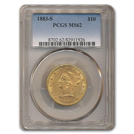 1883-S $10 Liberty Gold Eagle MS-62 PCGS 1883-S $10 Liberty Gold Eagle MS-62 PCGS