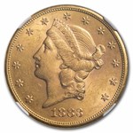 1883-S $20 Liberty Gold Double Eagle MS-61 NGC