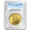 1883-S $20 Liberty Gold Double Eagle MS-62 PCGS