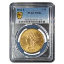 1883-S $20 Liberty Gold Double Eagle MS-62 PCGS 1883-S $20 Liberty Gold Double Eagle MS-62 PCGS