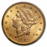 1883-S $20 Liberty Gold Double Eagle MS-62 PCGS