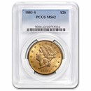 1883-S $20 Liberty Gold Double Eagle MS-62 PCGS