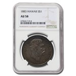 1883-S Hawaii Dollar Kalakaua I AU-58 NGC