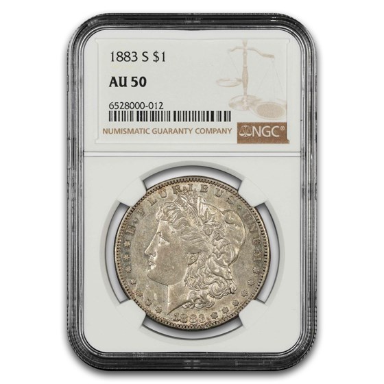 1883-S Morgan Dollar AU-50 NGC
