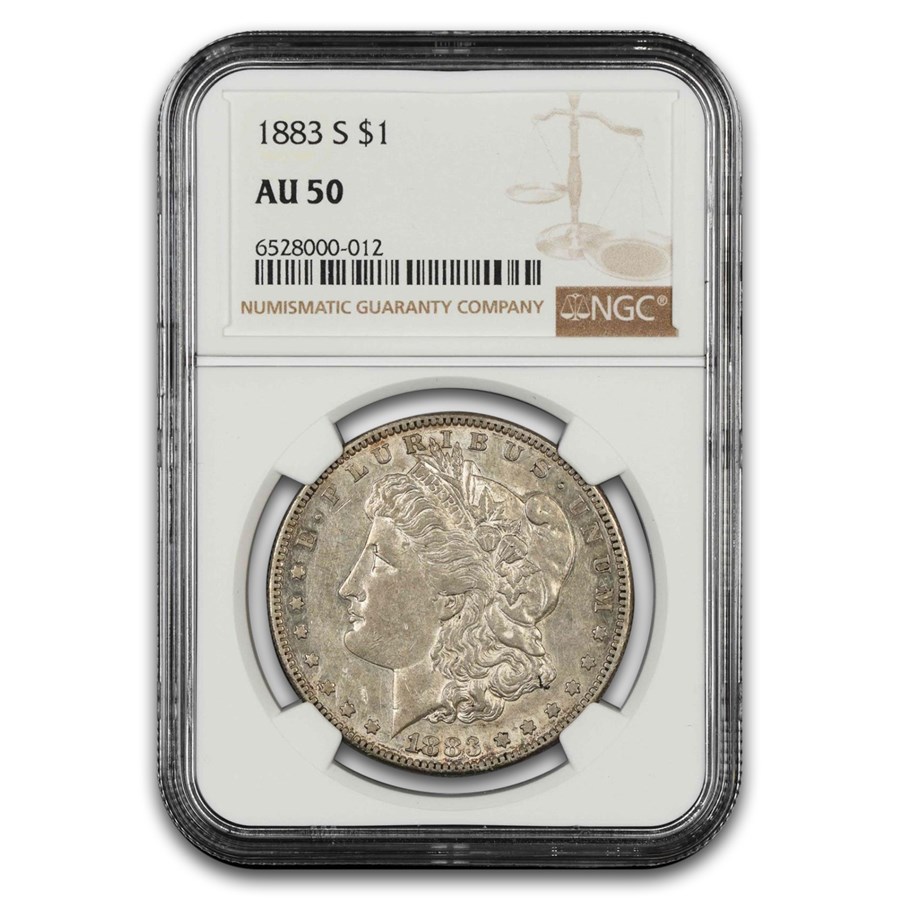 1883-S Morgan Dollar AU-50 NGC