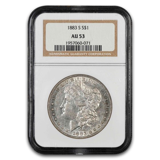 1883-S Morgan Dollar AU-53 NGC