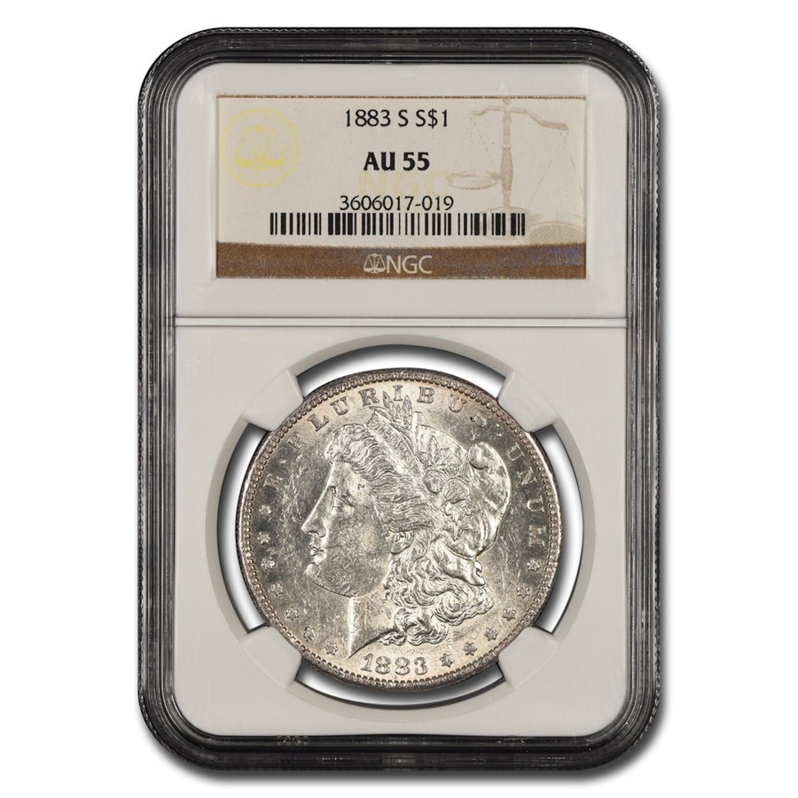1883-S Morgan Dollar AU-55 NGC