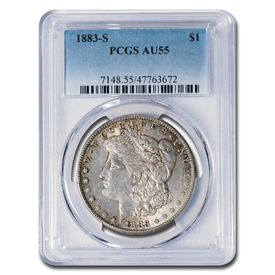 1883-S Morgan Dollar AU-55 PCGS 1883-S Morgan Dollar AU-55 PCGS