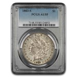 1883-S Morgan Dollar AU-55 PCGS