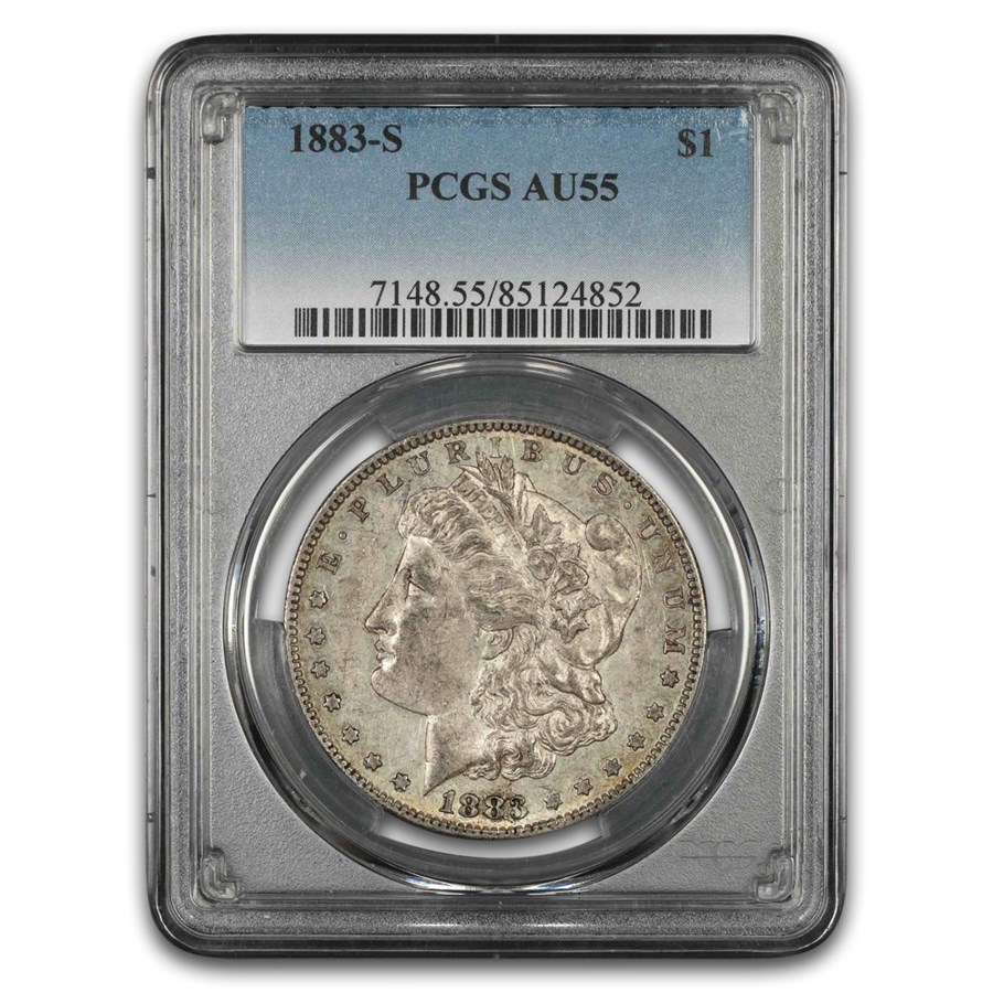 1883-S Morgan Dollar AU-55 PCGS
