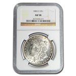 1883-S Morgan Dollar AU-58 NGC