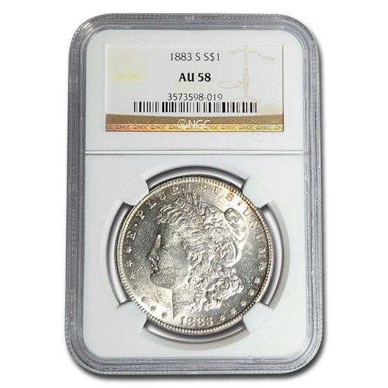1883-S Morgan Dollar AU-58 NGC 1883-S Morgan Dollar AU-58 NGC