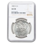 1883-S Morgan Dollar AU-58 NGC