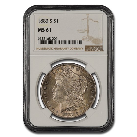 1883-S Morgan Dollar MS-61 NGC 1883-S Morgan Dollar MS-61 NGC