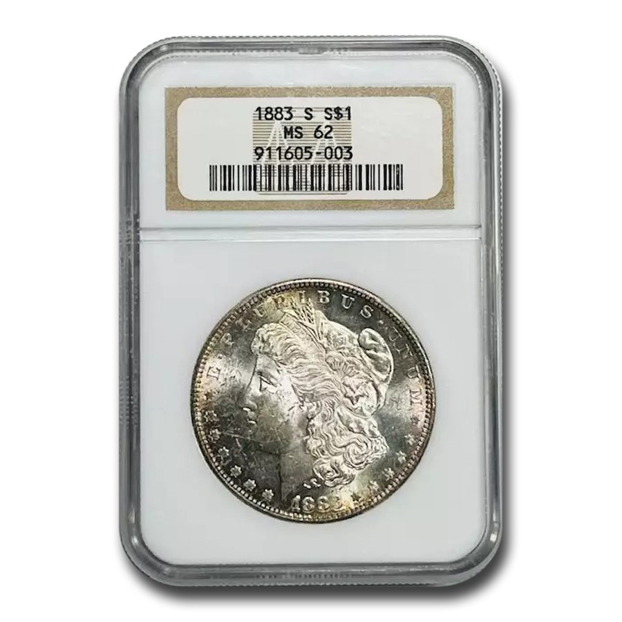 1883-S Morgan Dollar MS-62 NGC