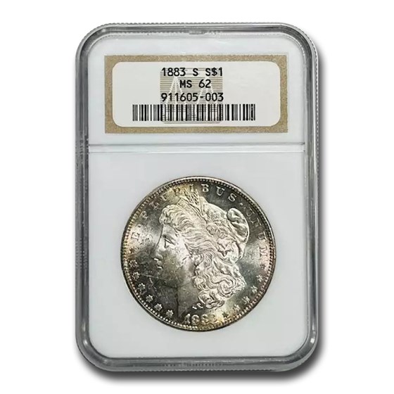 1883-S Morgan Dollar MS-62 NGC 1883-S Morgan Dollar MS-62 NGC