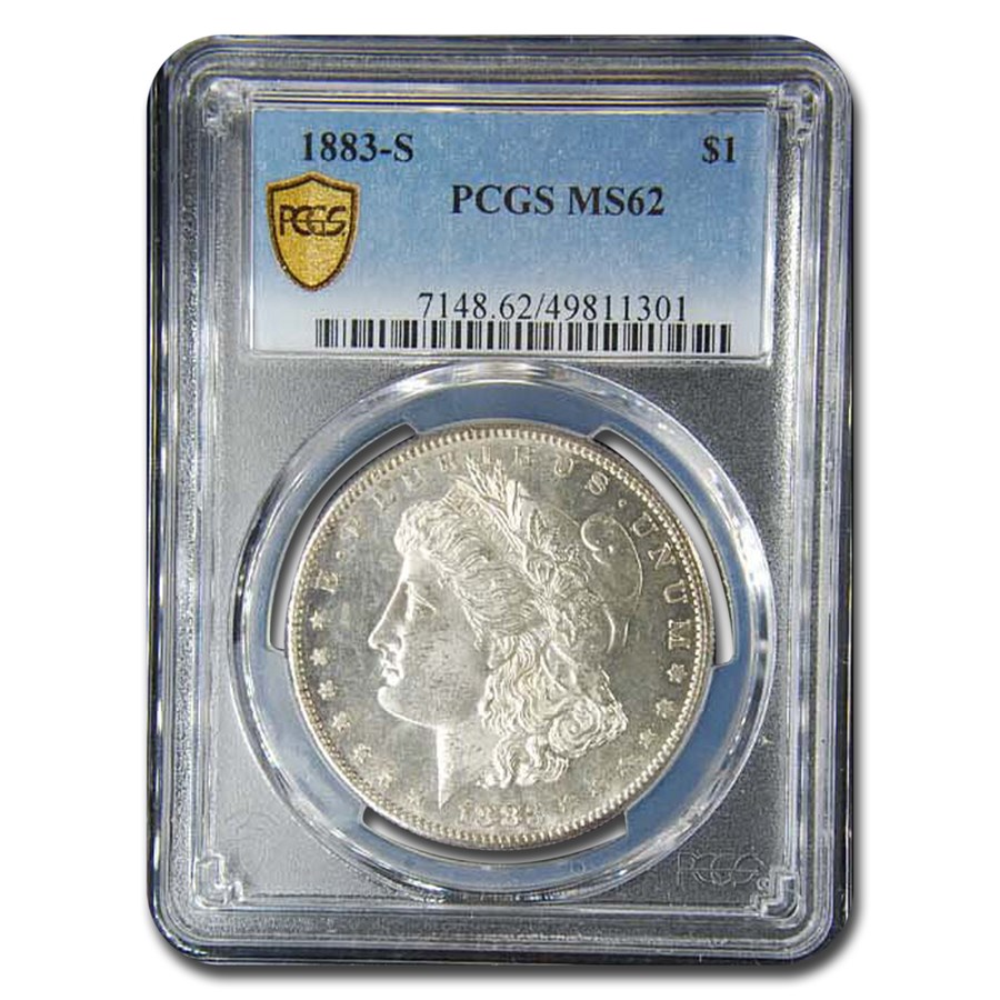 1883-S Morgan Dollar MS-62 PCGS