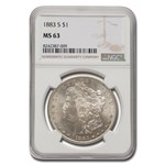 1883-S Morgan Dollar MS-63 NGC