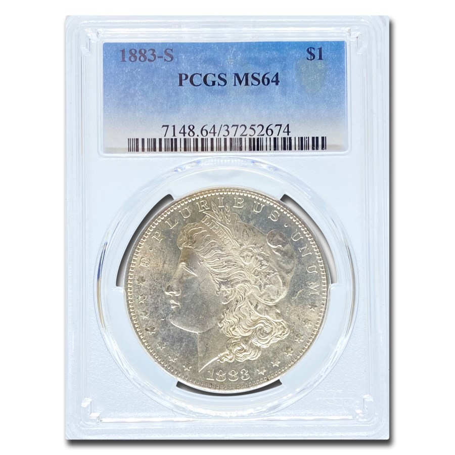 1883-S Morgan Dollar MS-64 PCGS
