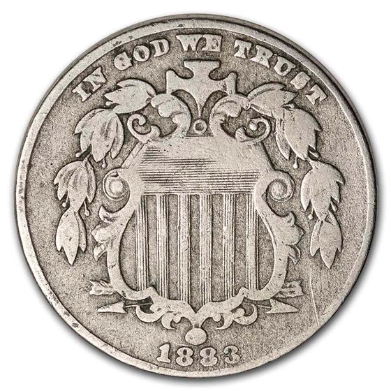 1883 Shield Nickel Fine 1883 Shield Nickel Fine