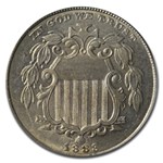 1883 Shield Nickel MS-62 PCGS
